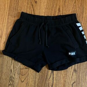 PINK Victoria's Secret Black Athletic Shorts excellent condition XS